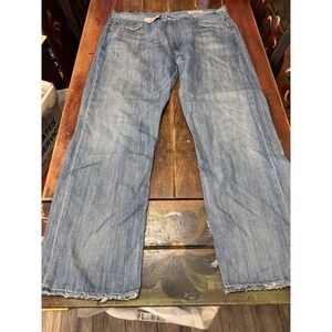 Vintage Polo Jeans Ralph Lauren Mens 40x32 Ashmore Original Blue Straight Y2K